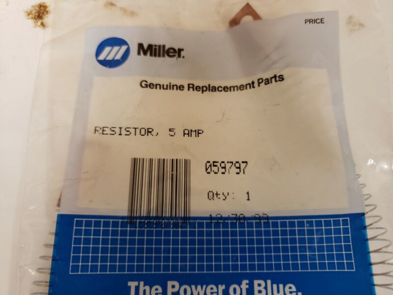 Miller Welder Part  Miller Resistor 059797. Miller Welder Supplies 40 Available 
