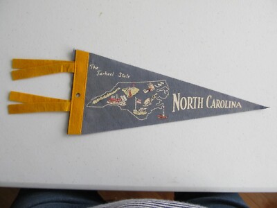 Vintage North Carolina State Felt Pennant 12'' Long