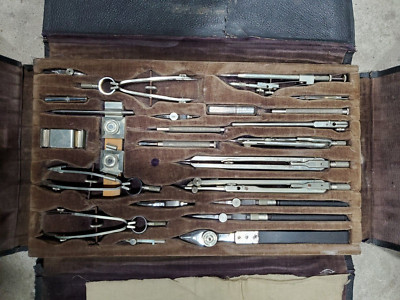 *VINTAGE* Friedmann Bros Precision 23A Compass & Measuring Set USA