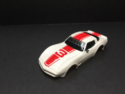 TYCO NOS CORVETTE Body White/Red #3   ~ BRAND NEW ~  UNUSED ~ SUNDAY SALE $9.99