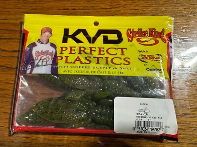 Strike King KVD Perfect Plastic Rodent 4'' 6pk - Watermelon Red Flake