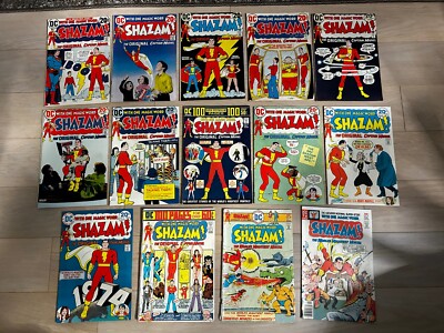 SHAZAM! Captain Marvel DC  1973 1st 12 Issues 1 2 3 1-12 20 27 G/VG (14 Total)