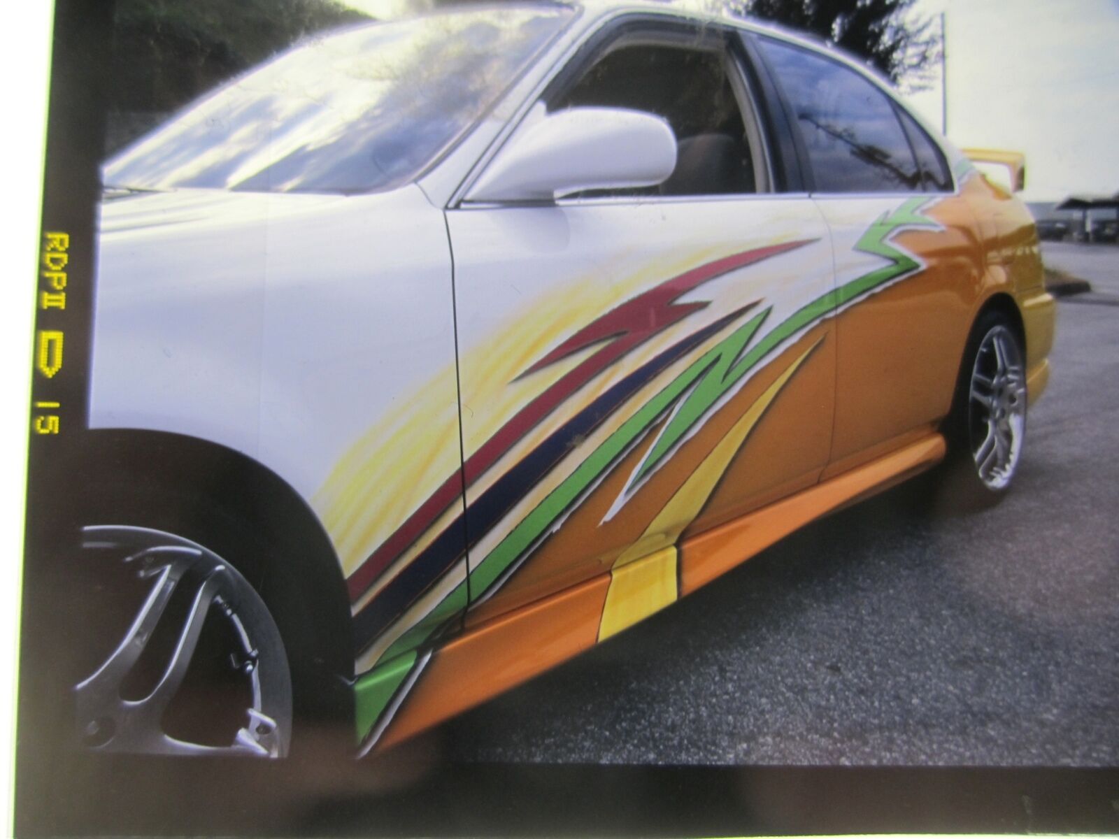 HONDA CIVIC CUSTOM ORIGINAL EDITORIAL TRANSPARENCIES - 1998