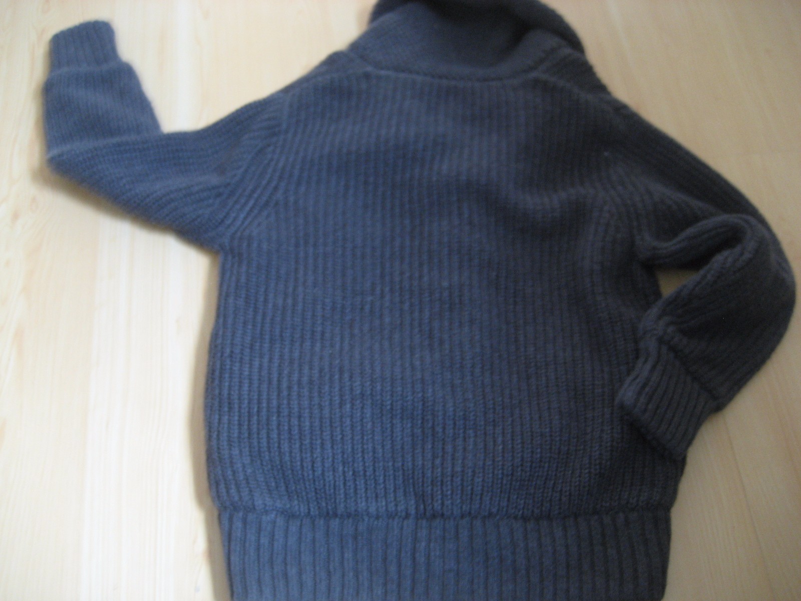 Boys XS 4-5 Gray GAP KIDS Cardigan Knit SWEATER Cotton WOOL LINING Jacket Button