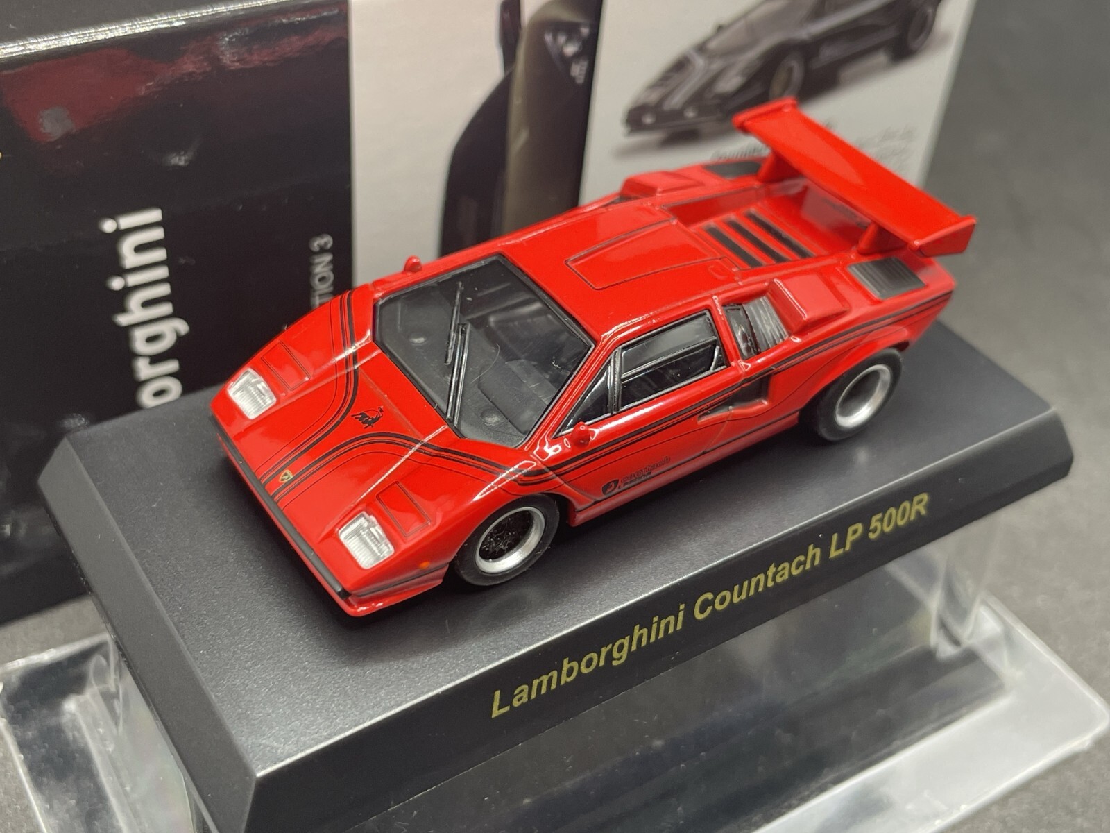 京商Lamborghini Collection 3 Kyosho 1/64 Lamborghini collection 3 countach LP500R red