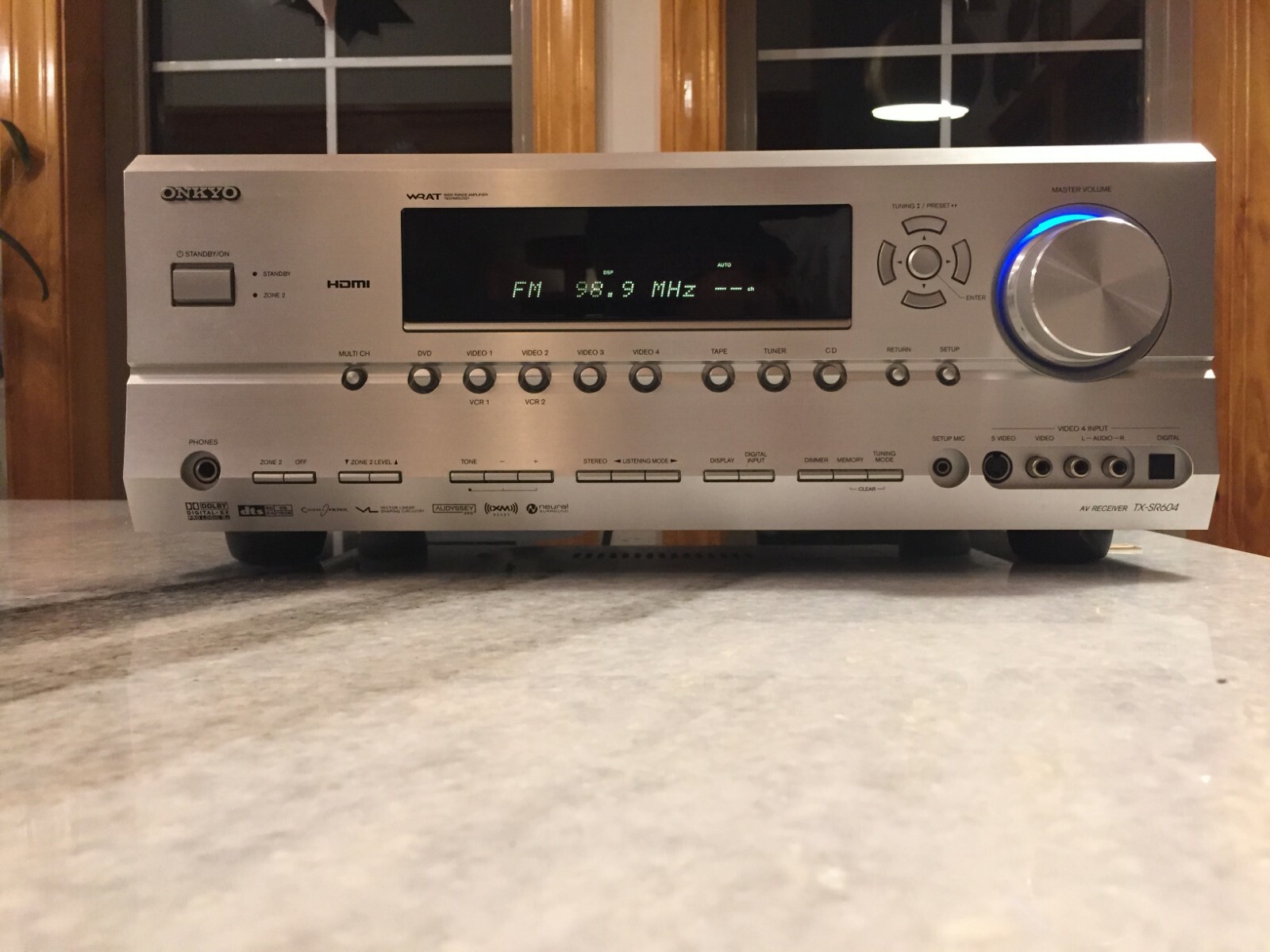 Onkyo 7.1 Surround Sound Stereo Receiver TX-SR604 110 Watts Per/Chan HDMI TESTED