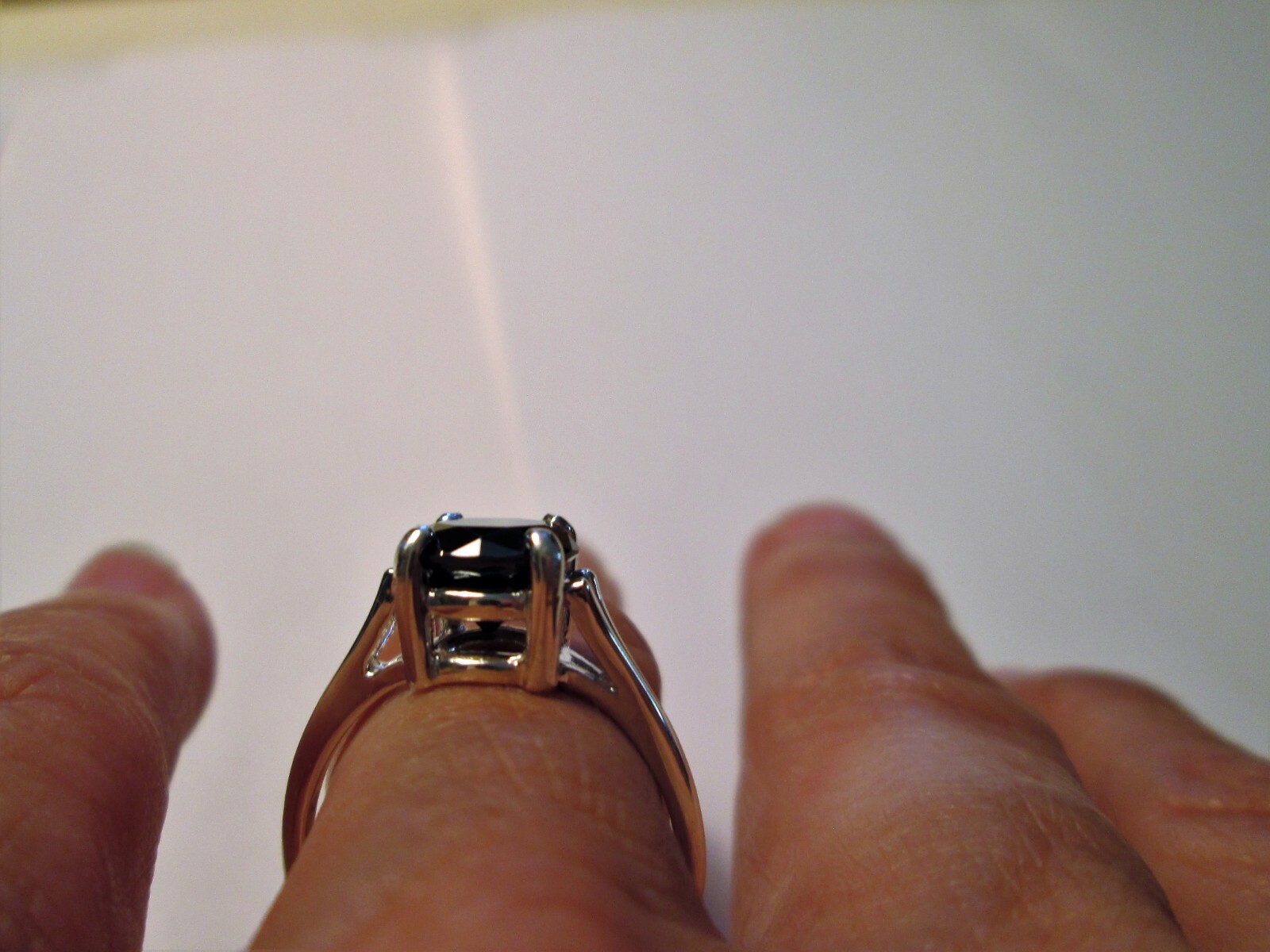 Pre-owned Real Black Diamonds Inc 2.35ct Black Diamond Ring,certificate,free Dia Tester,engagement Sz5,6,7,8,9,10