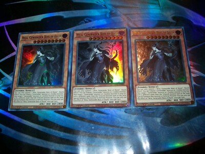 3x Hela, Generaider Boss of Doom 1st Edition Ultra Rare GFP2-EN090 Yu-Gi-Oh!