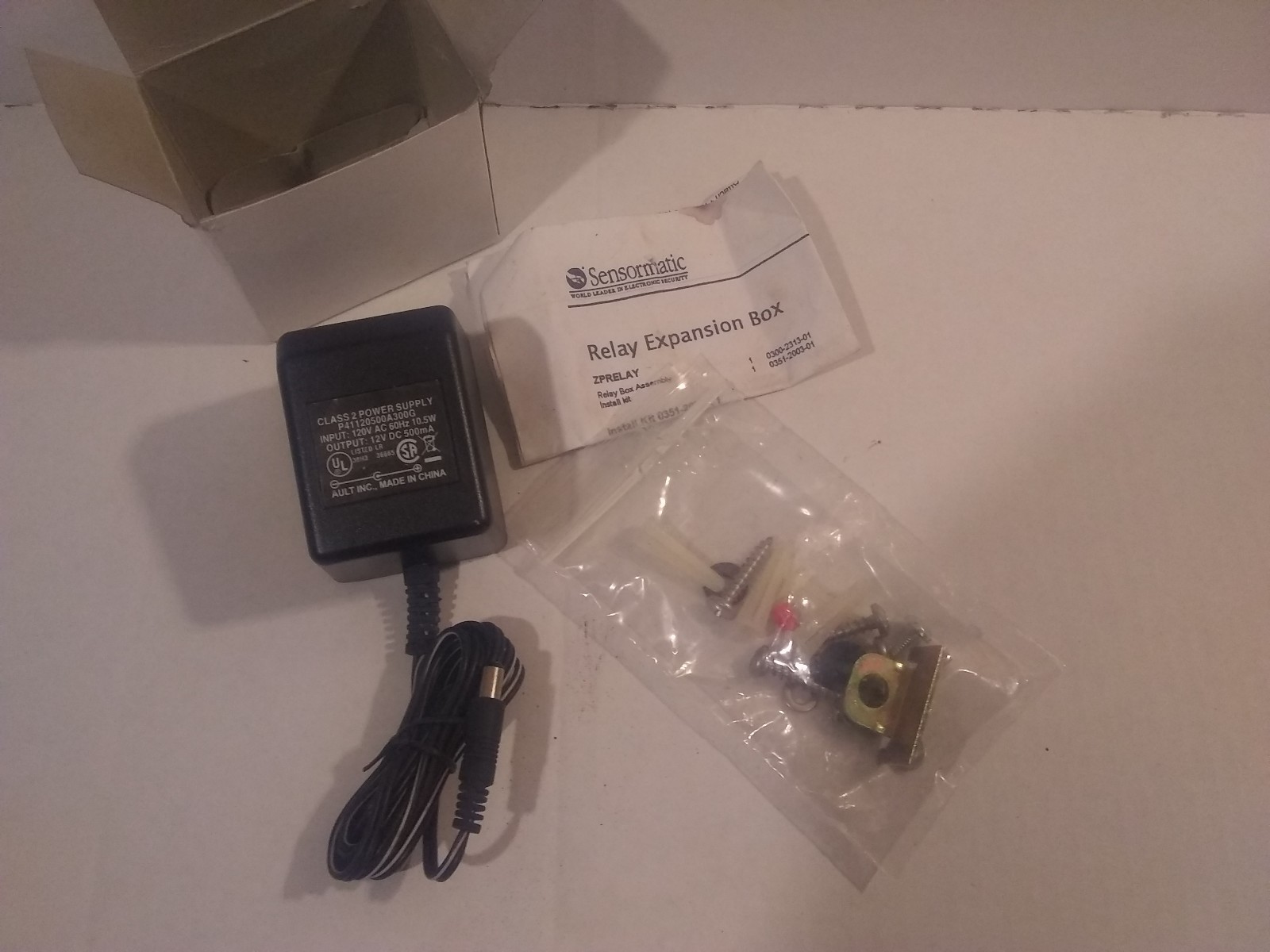 Sensormatic Relay Adapter Class 2 12V Power Supply 0351-2003-01,P41120500A300G