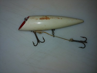 Lures 6 New Vintage Hook Em Up Wood Blades Spinner H H Lure Company Original Package Sporting Goods