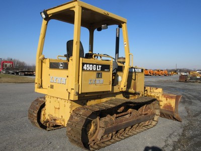1996 John Deere 450G LT IV, ROPS, 6 Way Blade, Very Straight & Clean, 4160 Hours