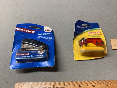 Office Select Stapler Home or Office, Includes Staples AND a One Hole Punch!  !!