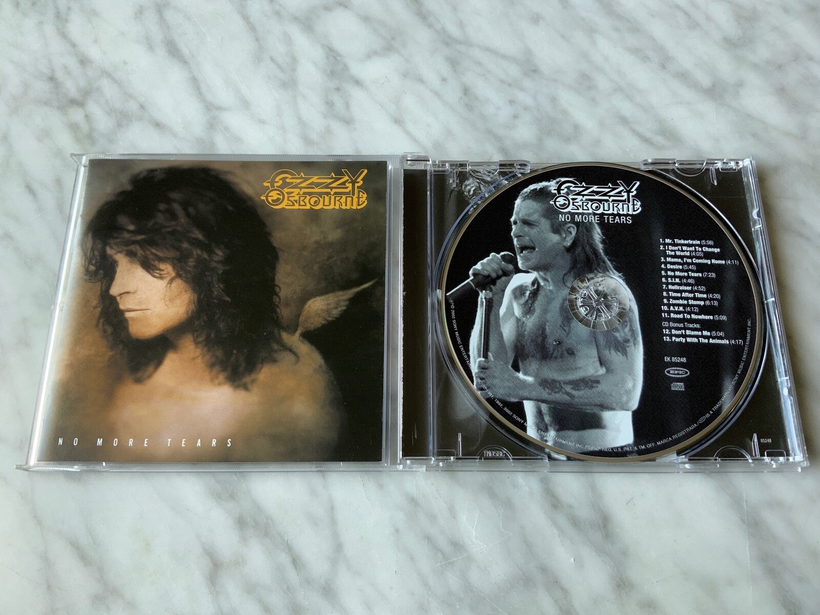 Ozzy Osbourne No More Tears CD 2002 Epic EK 85248 Black