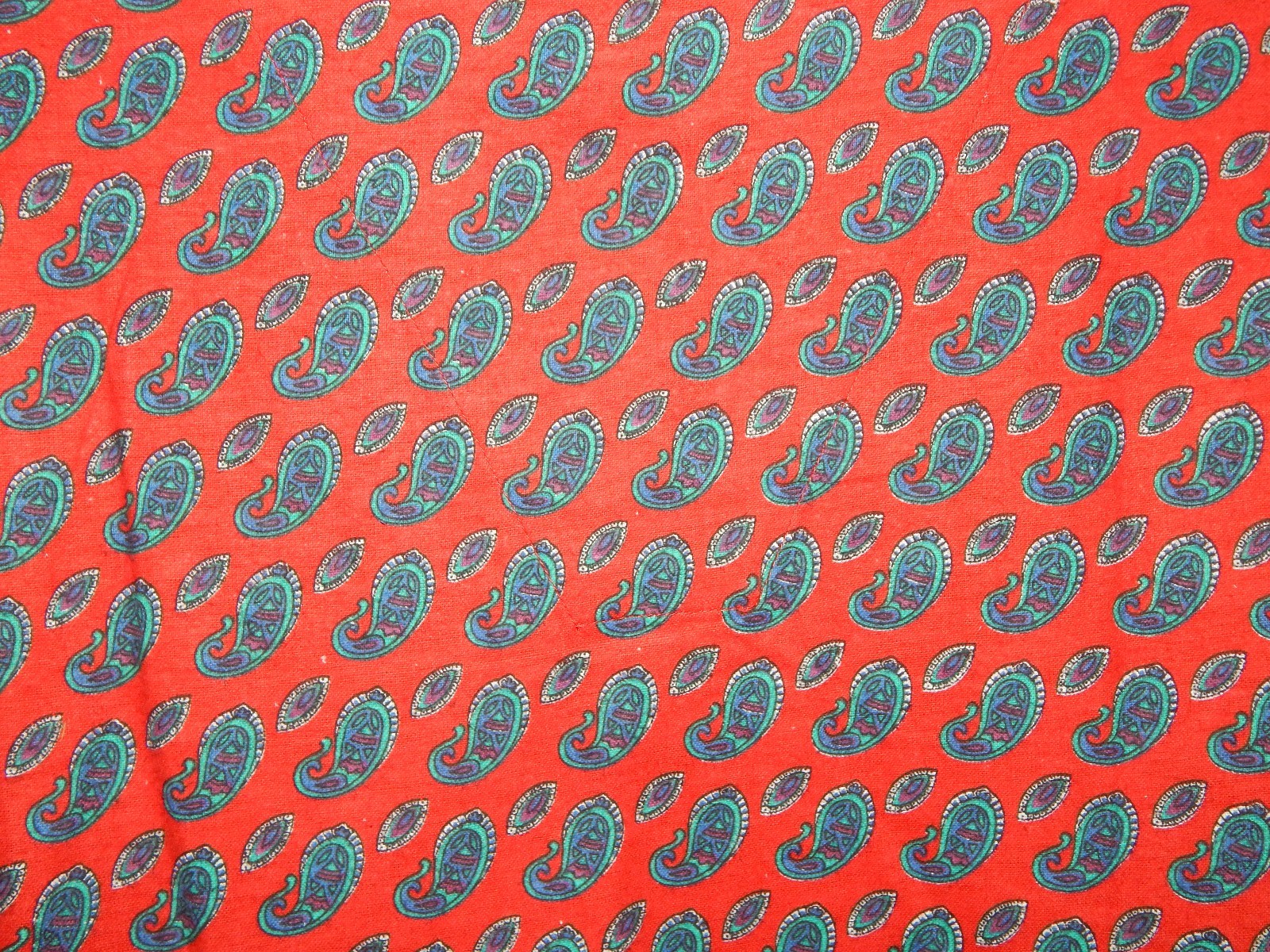 Sleep Set Coleman XL Bottoms Pants Shirt Red Green Paisley Flannel Mens M94