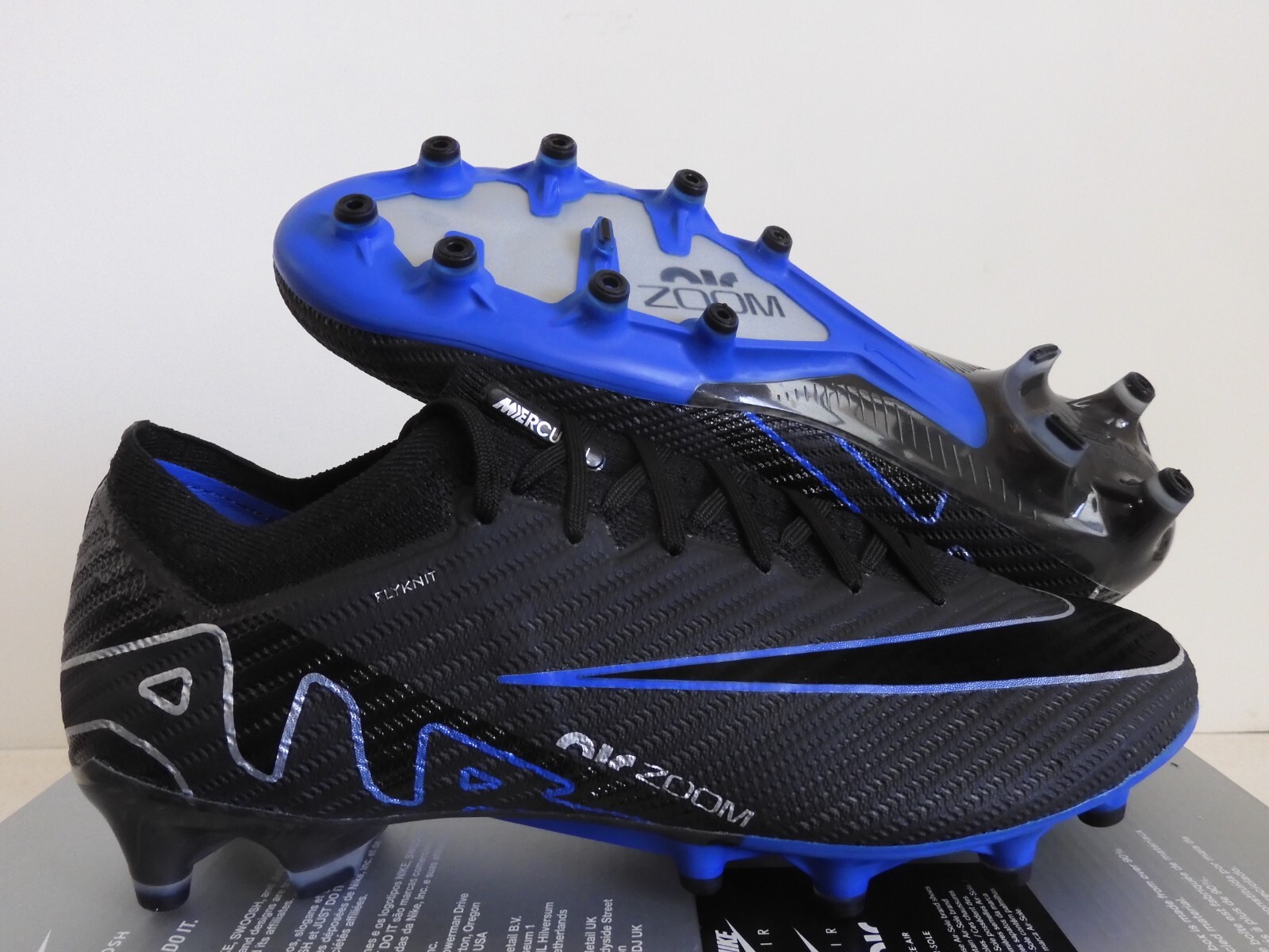 ナイキMercurial Vapor 15 Elite AG-Pro NIKE ZOOM MERCURIAL VAPOR 15 ELITE AG PRO BLACK-CHROME-ROYAL