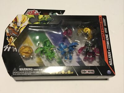 BAKUGAN EVOLUTIONS Battle Strike Pack Aquos Platinum Nillious Titan King NEW