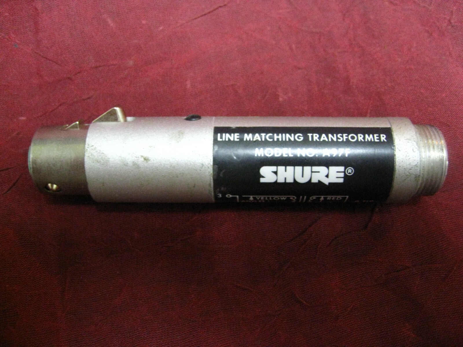 Shure A97F Line Matching Transformer low hi impedance mic