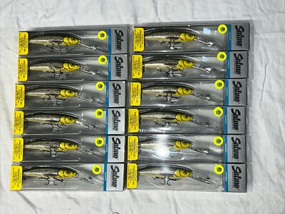 LOT of 12 Salmo Freediver 12 SD UV White Bass 4 3/4'' Deep Diving Crankbait Lure