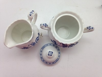 Creamer & Sugar Blue Nordic English Staffordshire J&G Meakin Onion England