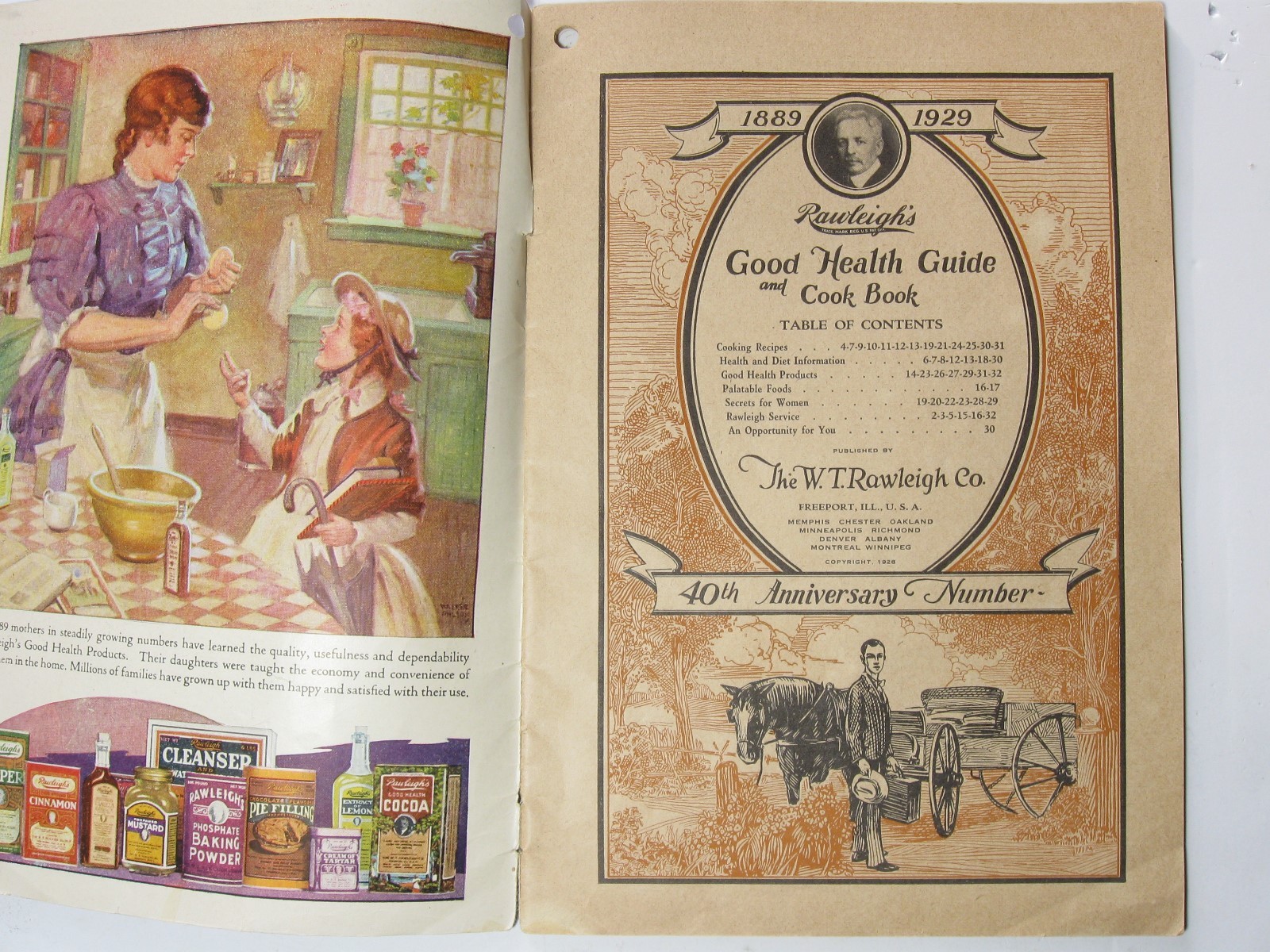 1929 Rawleighs Good Health Guide and Cook Book - #5399