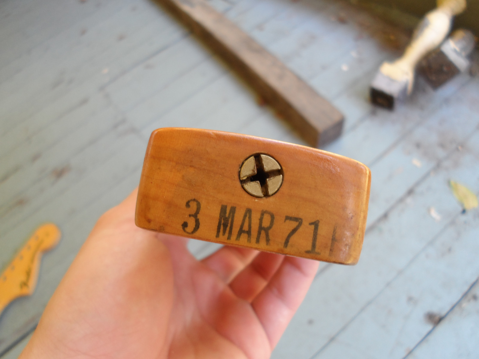 Vintage March 1971 Fender Telecaster Guitar Neck