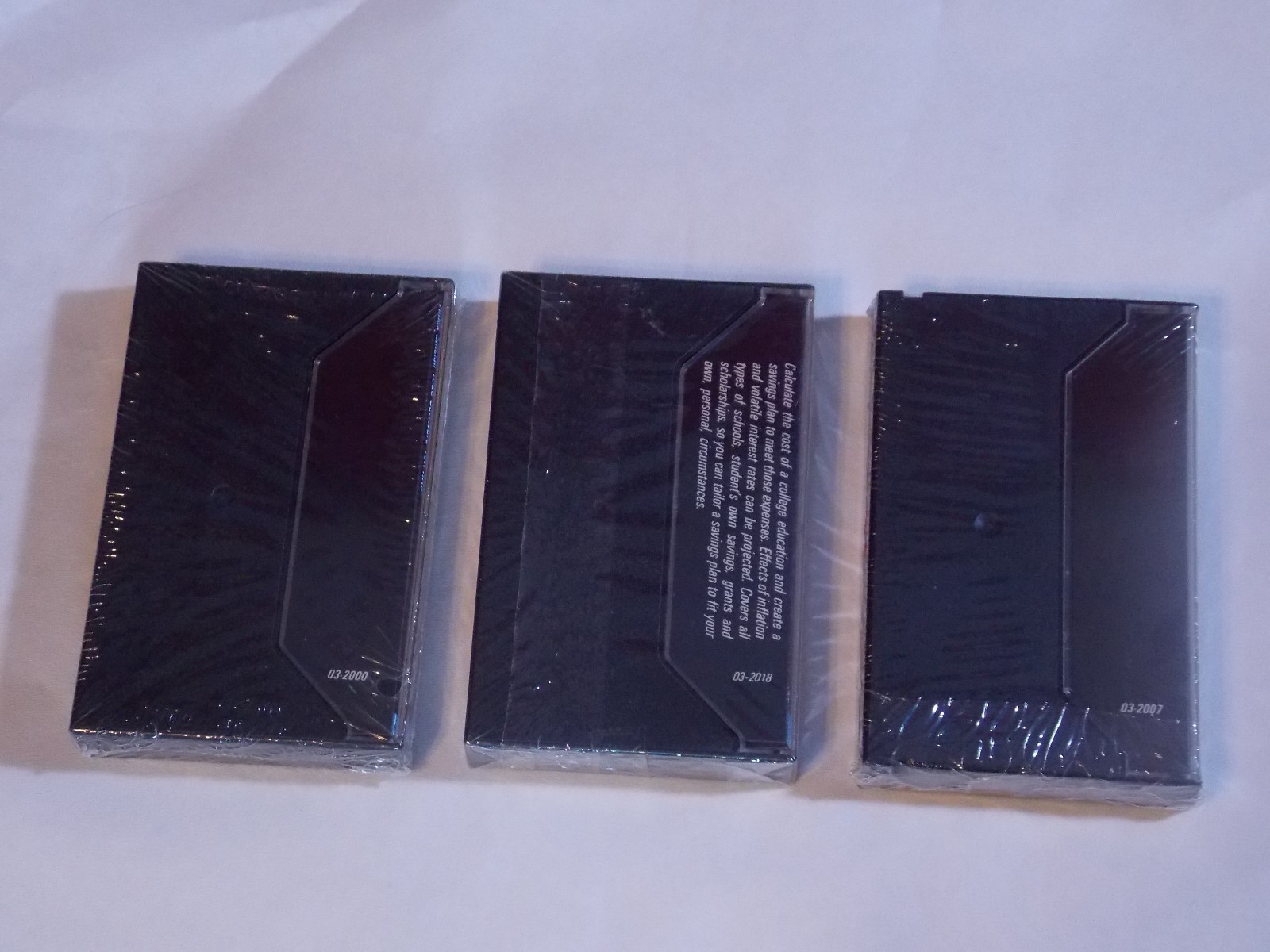 Lot Of 3 Sealed Timex Sinclair 1000 Cassettes Programs Vintage Sealed Media