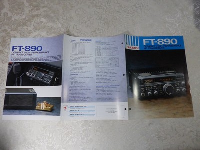 YAESU FT-890 TRANSCEIVER ADVERTISING FLYER 1992 ORIGINAL