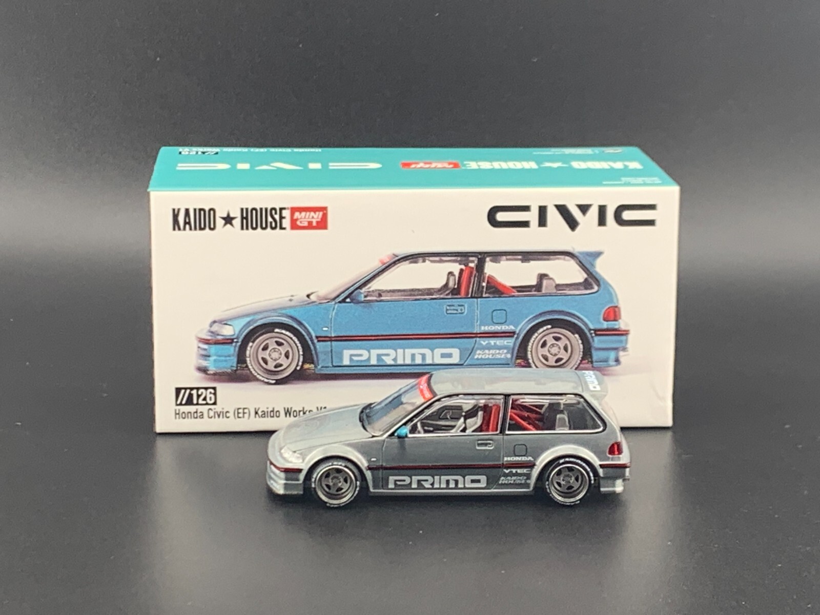 Kaido House x Mini GT Honda Civic EF Kaido Works V1 KHMG126 Kaido House x Mini GT Honda Civic EF Kaido Works V1 KHMG126