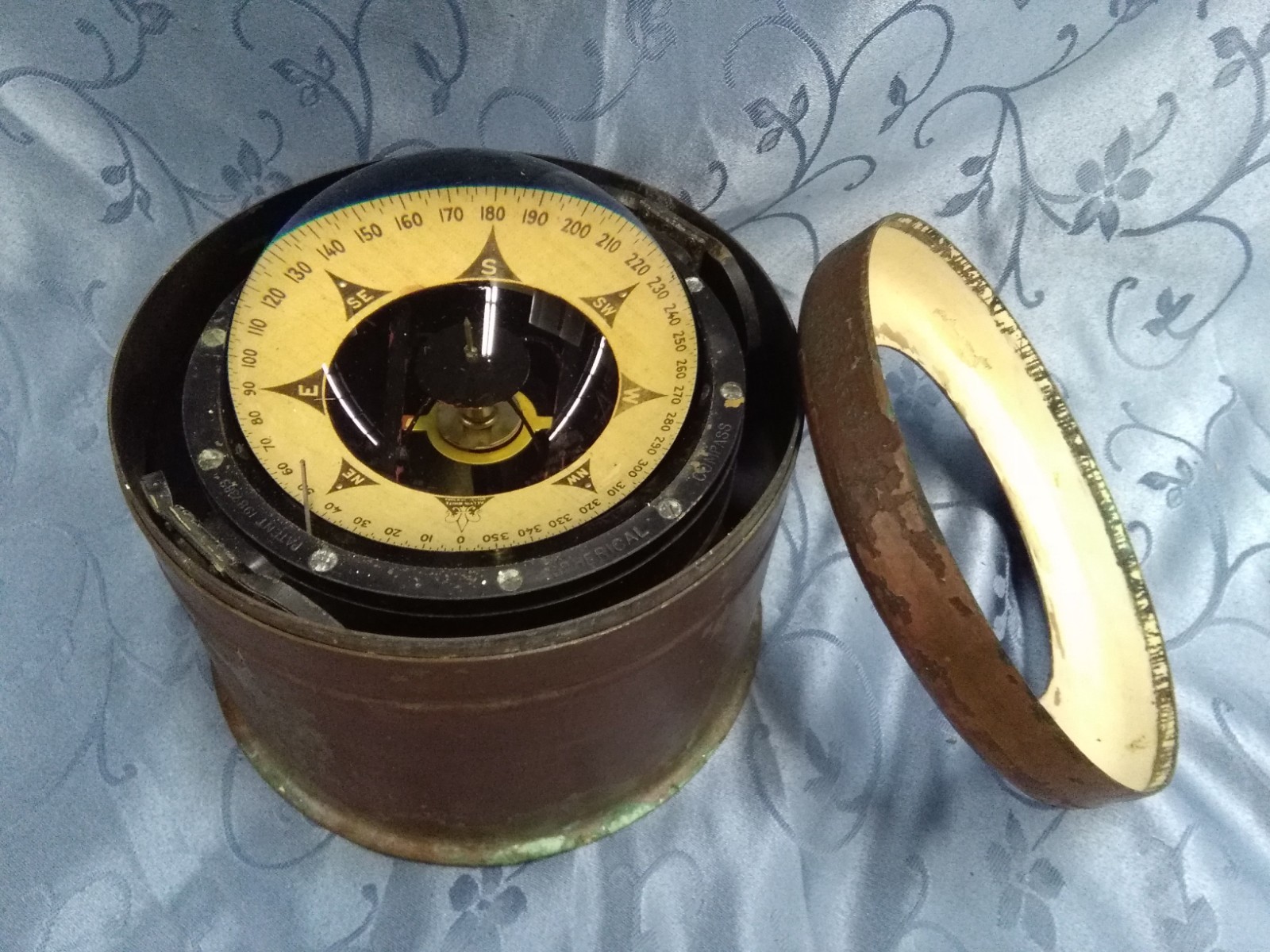 ~~Vintage Kelvin White Nautical Instruments Ship Compass Pre-1947~~