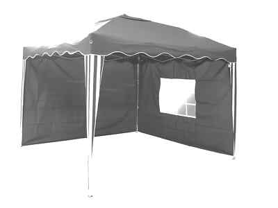 Seitenteile für Alu Faltpavillon 3 m Pavillon 2 er Set Grau Seitenteil
