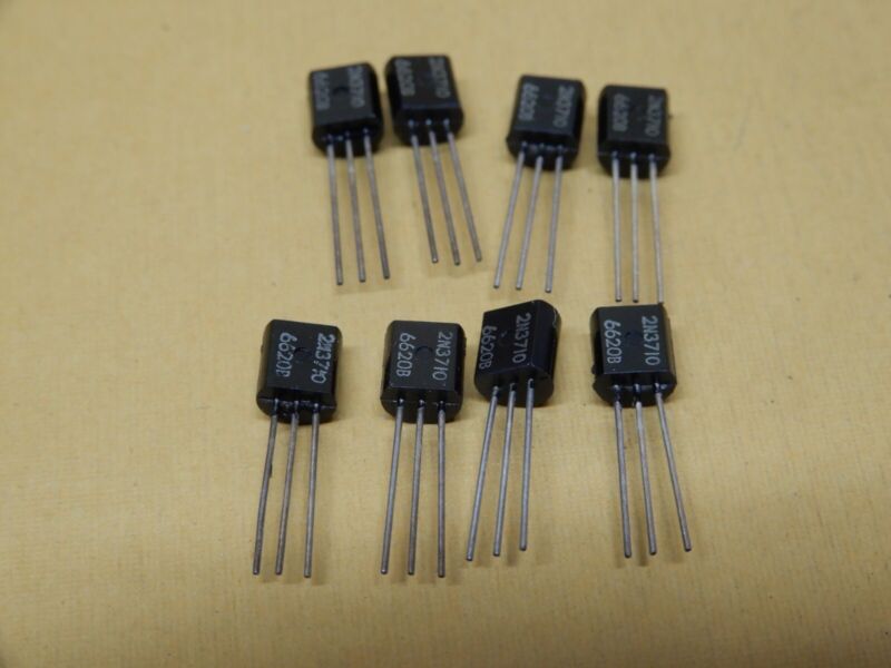 Unbranded Vintage 2n3710 Silicon Npn Transistors Nos Qty 8