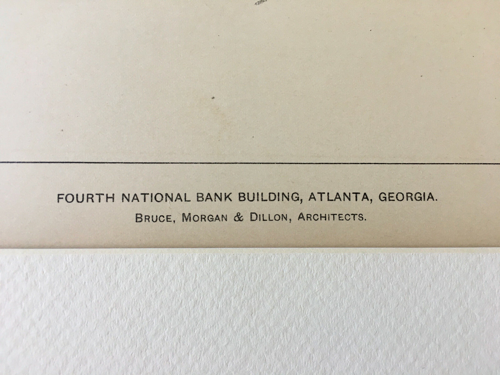 Fourth National Bank, Atlanta, GA, 1903, Original Hand Colored