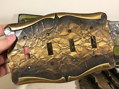 Lot (12) Carriage House by Amerock vintage switchplates NOS