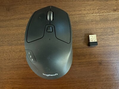 Logitech M720 Triathlon Multi-Device Bluetooth Mouse Black with Unifying Dongle
