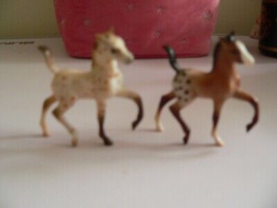 Breyer Stablemates Appaloosa Foals Brown and White 