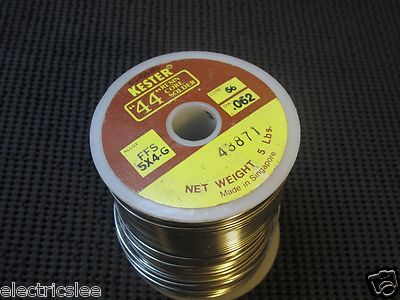 2Meter (2M)(NOT include spool)- KESTER FFS 5X4-G 0.062''(1.57mm) Solder - NOS