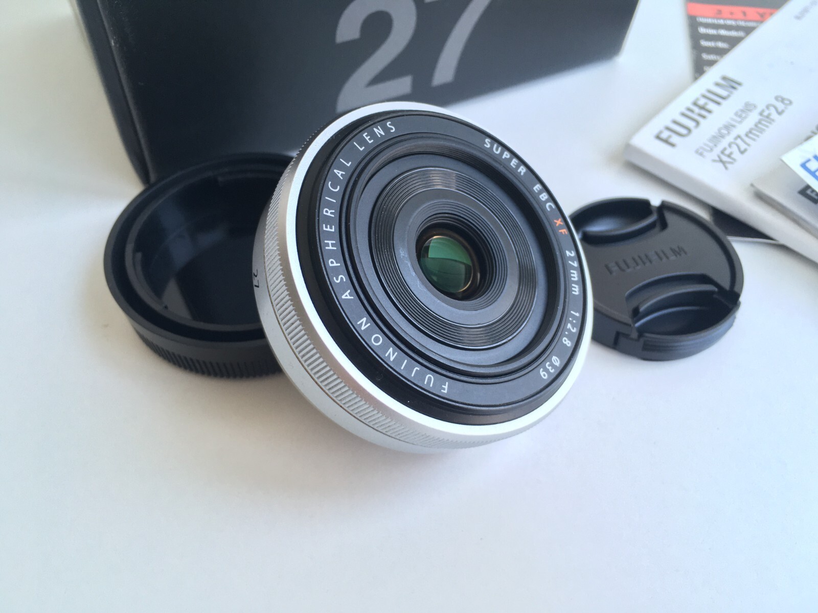 RARE SILVER Fujifilm Fujinon XF 27mm F2.8 Pancake Aspherical RARE SILVER Fujifilm Fujinon XF 27mm F2.8 Pancake Aspherical
