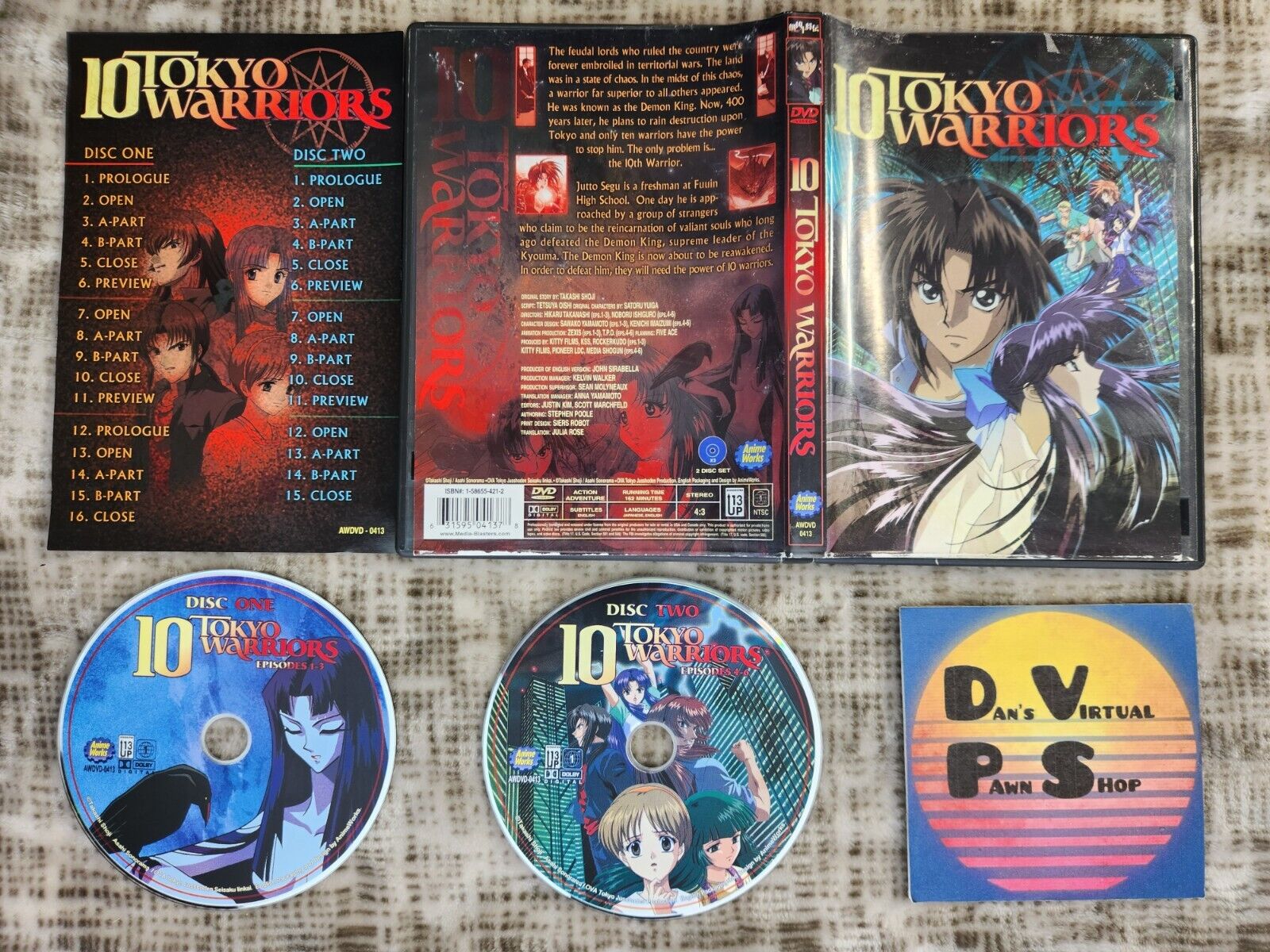 10 Tokyo Warriors Anime DVD 10 Tokyo Warriors Anime DVD