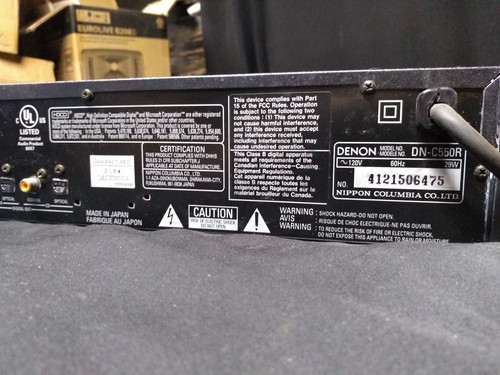 DENON PROFESSIONAL CD RECORDER DN-C550R *for parts*