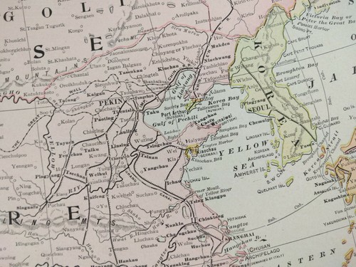 Vintage 1903 CHINESE EMPIRE Map 14