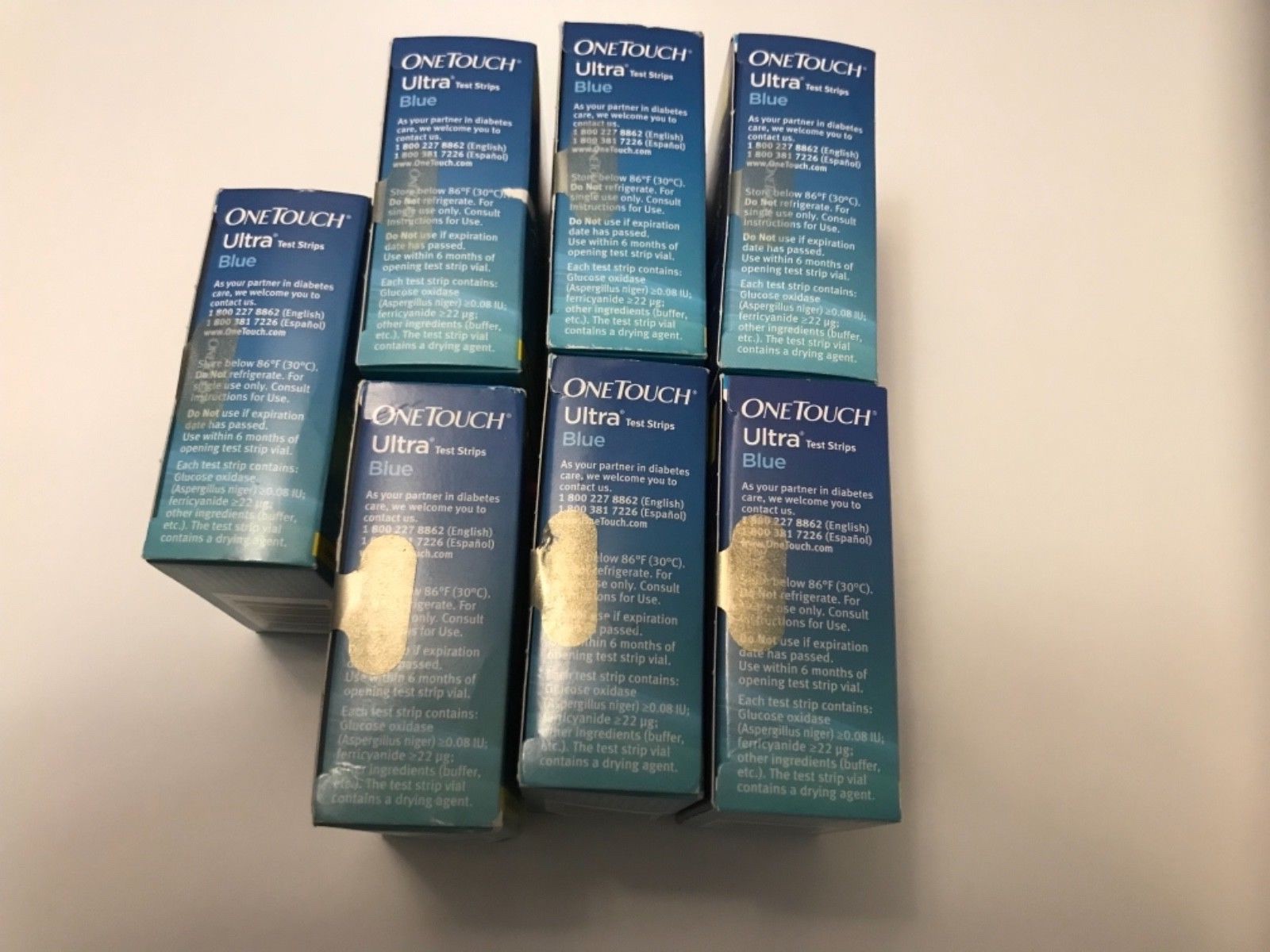 (7) 100ct One Touch Ultra Blue Test Strips New+Sealed (Exp.6/30/19-3/31/20)
