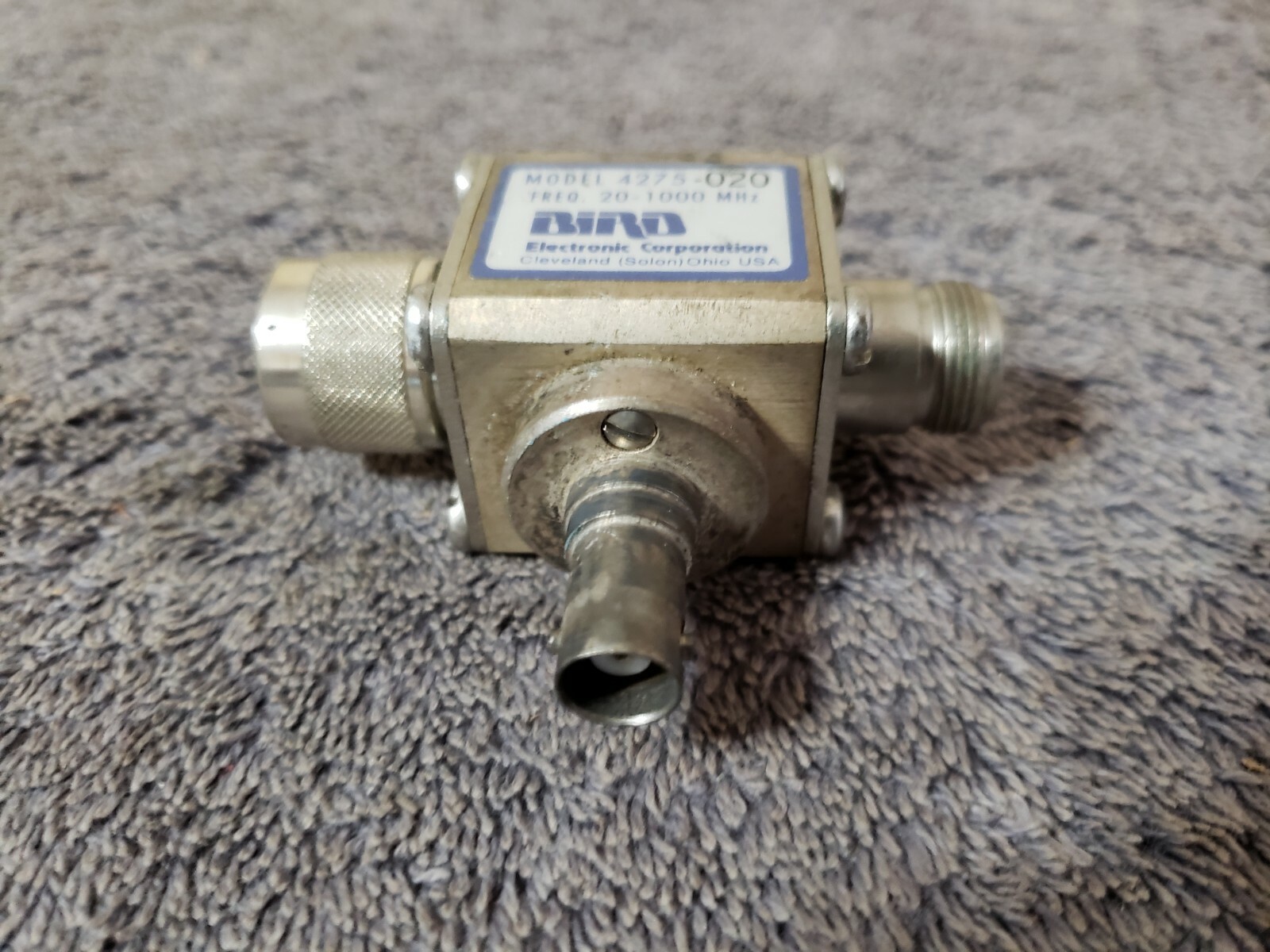 Bird 43 Thruline 4275-020 Variable RF Sampler 20-1000MHz wattmeter element UHF