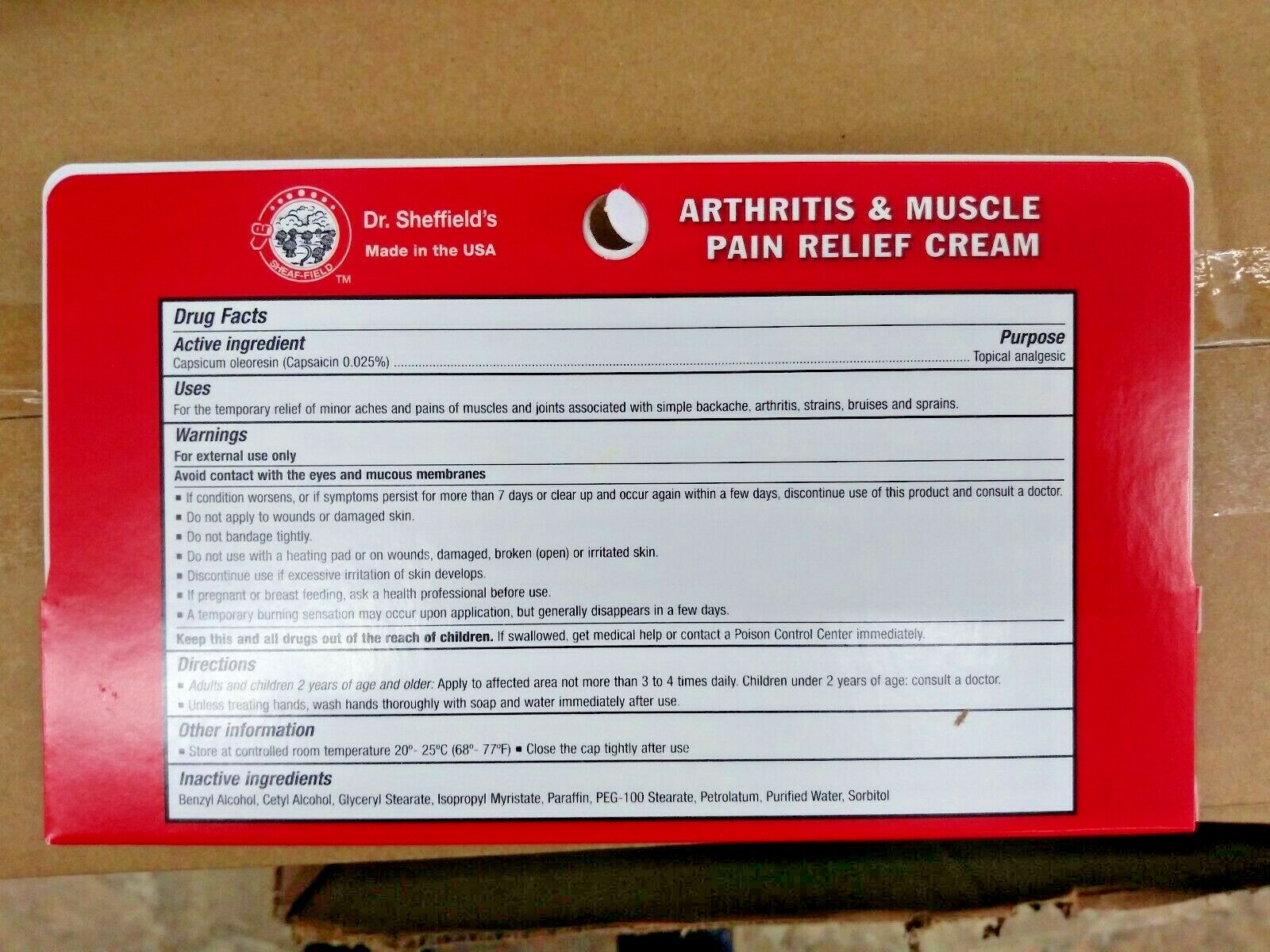 Купить Обезбаливающее Dr. Sheffield's dr. Sheffields Therma Rub