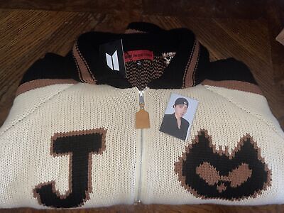 BTS J-HOPE Cowichan Cardigan (Beige) photocard Official HOPE BTS J-HOPE Cowichan Cardigan (Beige) photocard Official HOPE