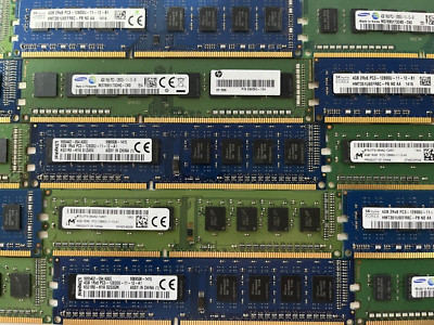 Various Brands 4GB PC3-12800U 2Rx8 DDR3 1600MHz 240 PIN Desktop Ram