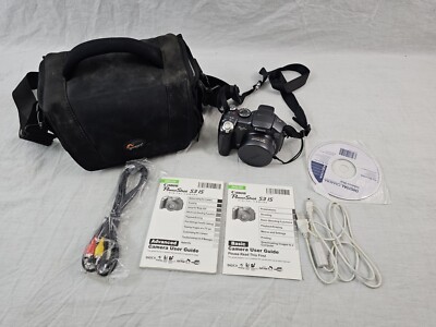 CANON POWERSHOT S3IS 6MP DIGITAL CAMERA W/ BAG & MANUAL