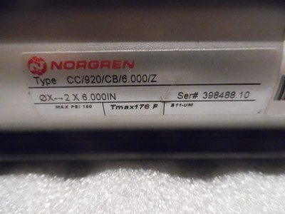 NORGREN CC/920/CB/6/Z 150psi Air Piston Cylinder 20mm 2