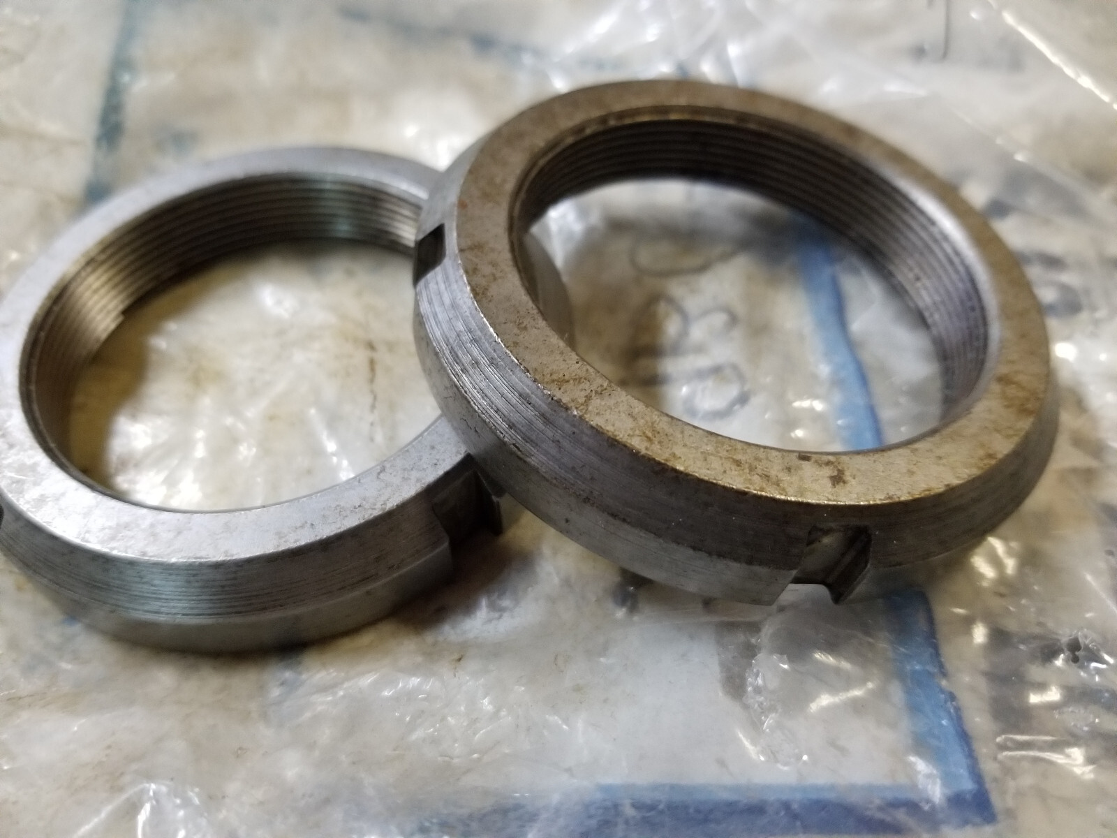 PACK OF 2 -  CATERPILLAR 9B-0576 BEARING LOCK NUT 9B0576 - Picture 1 of 3