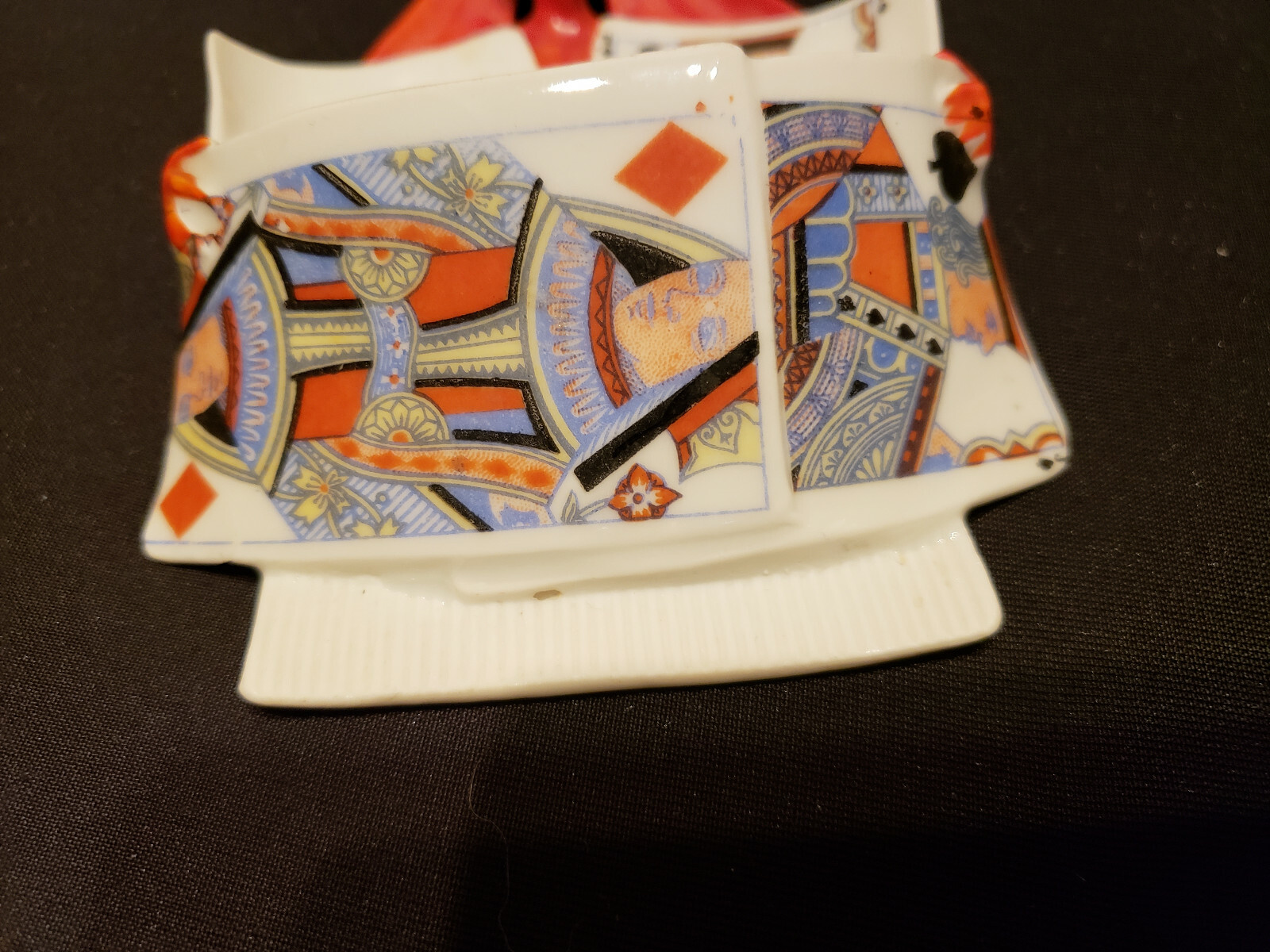 Royal Bayreuth Rare Devil with cards Hanging Match Striker Holder