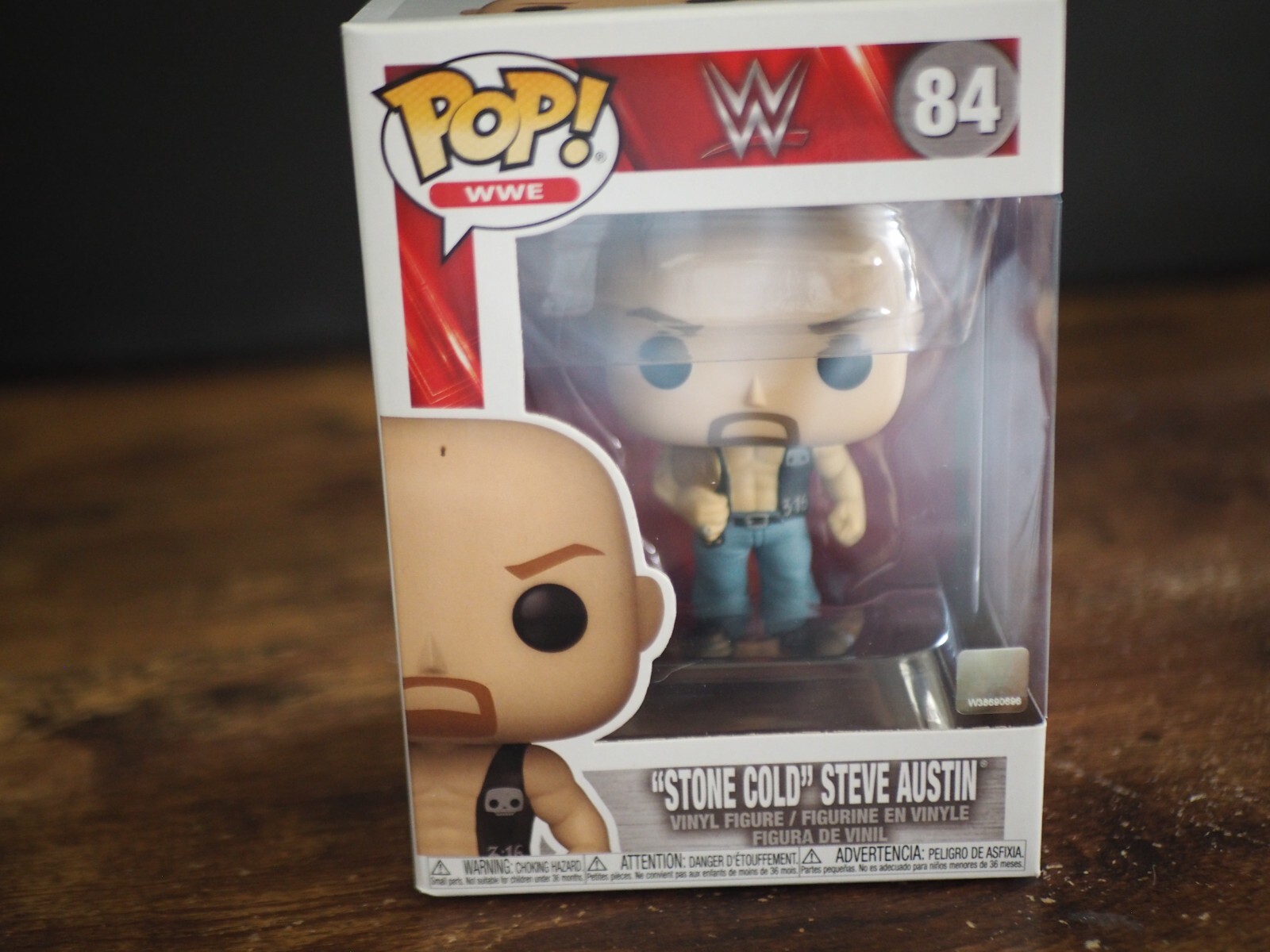 FUNKO POP WWE 84 STONE COLD ストーンコールド Stone Cold Steve Austin #84 Facsimile Signed Reprint Laser